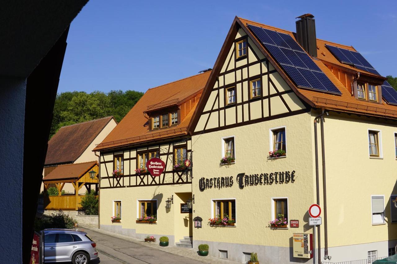 רוטנבורג אוב דר טאובר Gasthaus Tauberstube מראה חיצוני תמונה